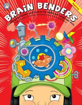 Paperback Brain Benders: Challenging Puzzles and Games for Math and Language Arts, Beginning Book