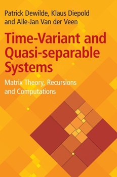 Hardcover Time-Variant and Quasi-separable Systems Book