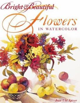 Hardcover Bright & Beautiful Flowers in Watercolor Book