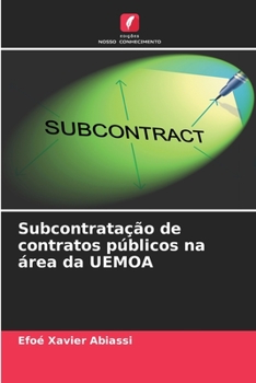 Paperback Subcontratação de contratos públicos na área da UEMOA [Portuguese] Book
