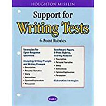 Paperback Houghton Mifflin English: Support for Writing Test 6 PT Level 3 Book