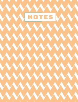 Paperback Zigzag Notebook: (Peach) Book