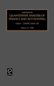 Hardcover Advances in Quantitative Analysis of Finance and Accounting Book