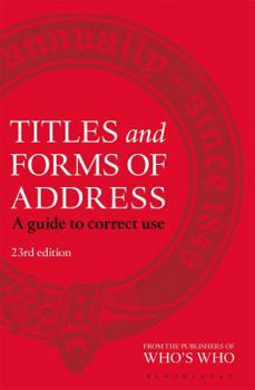 Hardcover Titles and Forms of Address: A Guide to Correct Use Book