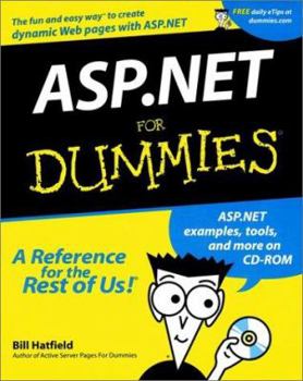 Paperback ASP.Net for Dummies [With CD-ROM] Book