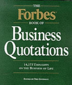 Hardcover The Forbes Book of Business Quotations Book