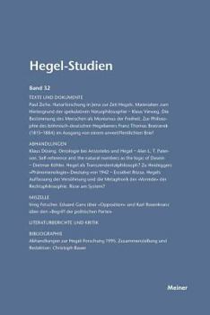 Paperback Hegel-Studien / Hegel-Studien Band 32 (1997) [German] Book