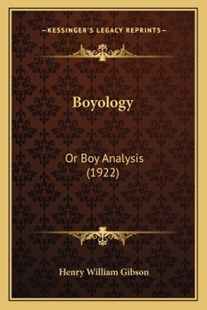 Boyology - Or Boy Analysis