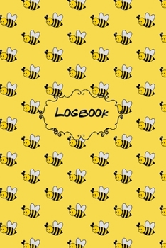 Logbook: An Organizer Logbook Keeper for All Your Passwords and Stuff, Bumble Honey Bee on Yellow