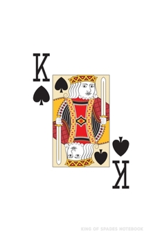 Paperback King Of Spades: Poker Card 4x4 Graph Paper Notebook With .25" x .25" Squares For Work, Home Or School. 6 x 9 Notepad Journal For Math, Book