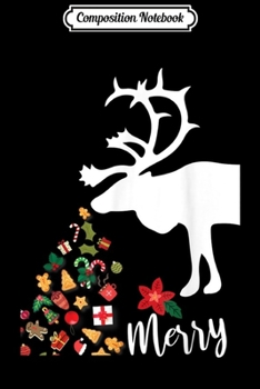 Composition Notebook: Reindeer Christmas Pajamas For Couple Family Matching Gift 1 Journal/Notebook Blank Lined Ruled 6x9 100 Pages