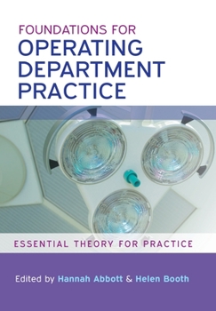 Paperback Foundations for Operating Department Practice: Essential Theory for Practice Book