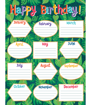 Wall Chart One World Birthday Chart Book