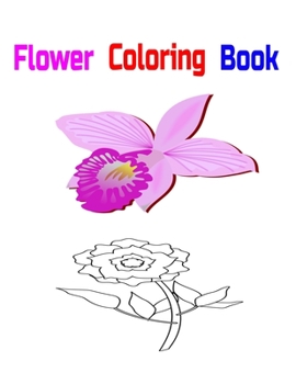 Paperback Flower Coloring Book