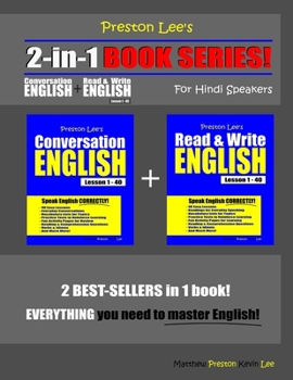 Paperback Preston Lee's 2-in-1 Book Series! Conversation English & Read & Write English Lesson 1 - 40 For Hindi Speakers Book