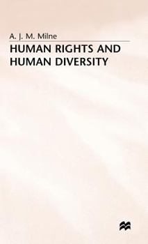 Hardcover Human Rights and Human Diversity: An Essay in the Philosophy of Human Rights Book