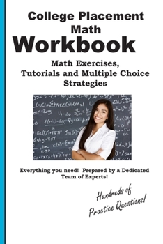 Paperback College Placement Math Workbook Book