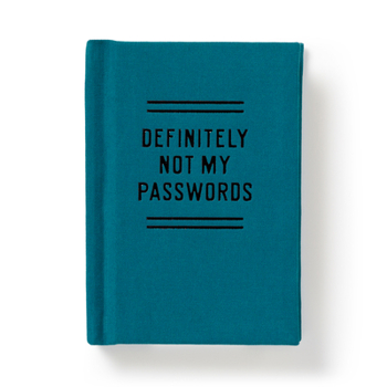 Diary Definitely Not My Passwords - Password Diary Book