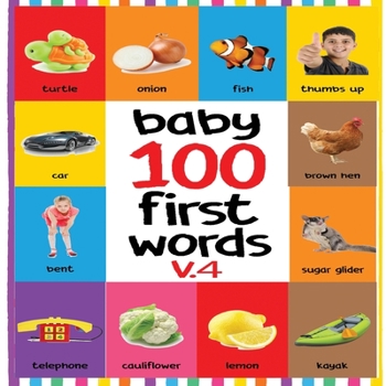 Paperback Baby 100 First Words V.4: Flash Cards in Kindle Edition, Baby First 100 Word Under 6, Baby Word Flash Cards, Baby First Words Flash Cards Book