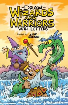 Paperback Draw Wizards and Warriors With Letters Book