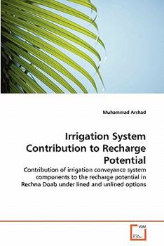 Paperback Irrigation System Contribution to Recharge Potential Book