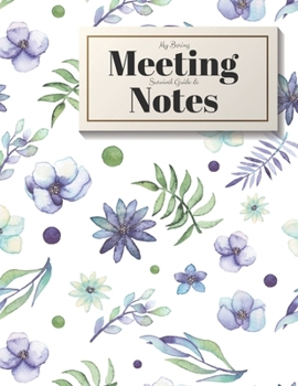 Paperback My Boring Meeting Survival Guide and Notes: 8.5x11 Meeting Notebook and Puzzle Book