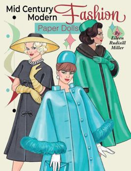 Paperback Mid Century Modern Fashion Paper Dolls Book