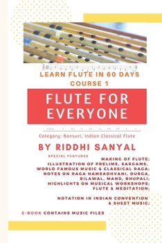 Paperback Flute for Everyone: Learn Flute in 60 Days Book