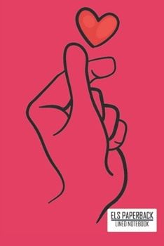 K-Pop Heart Hand love Symbol Notebook/Kpop Heart Korean Love Music:: 100 Pages 6"x 9" Lined Notebook For School Work Planner Journal Diary