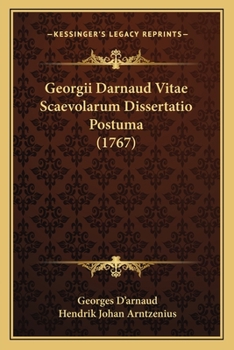 Paperback Georgii Darnaud Vitae Scaevolarum Dissertatio Postuma (1767) [Latin] Book