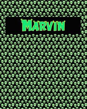 Paperback 120 Page Handwriting Practice Book with Green Alien Cover Marvin: Primary Grades Handwriting Book
