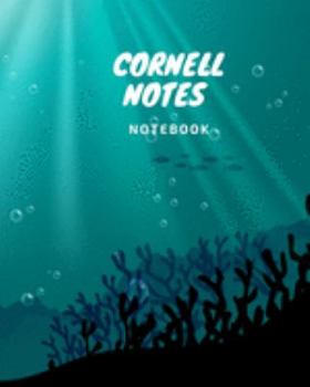 Cornell Notes Notebook: Blank line journal for high school, college, university student , men , Women , size 8X10 inches ,150 pages , Lecture, Note ... and University , awesome cover, under water