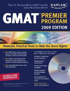 Paperback Kaplan GMAT: Premier Program [With CDROM] Book