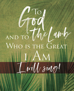 Loose Leaf To God Palm Sunday Bulletin Large (Pkg of 50) Book