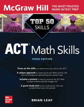 Paperback Top 50 ACT Math Skills, Third Edition Book