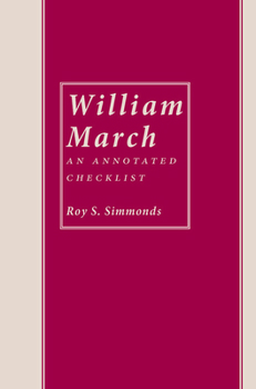 Paperback William March: An Annotated Checklist Book