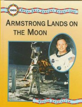 Library Binding Armstrong Lands on the Moon Book