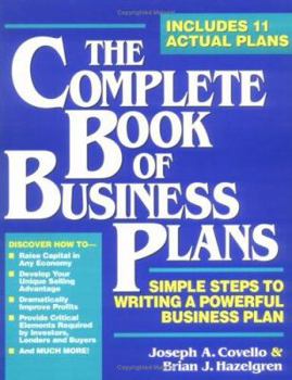 Paperback The Complete Book of Business Plans Book
