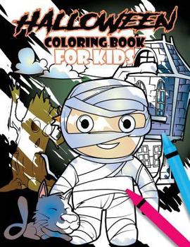 Paperback Halloween Coloring Book for Kids Book