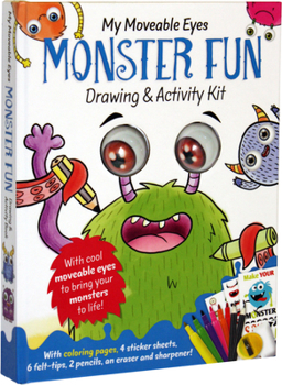 Hardcover My Moveable Eyes Monster Fun: Drawing & Activity Book