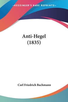 Paperback Anti-Hegel (1835) [German] Book
