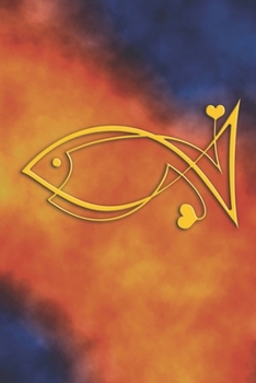 Notebook: Fish symbol, Christian symbols, jesus fish symbol, spiritual diary, notebook with fish. Format A5, 120 pages, discreet light grey lined.
