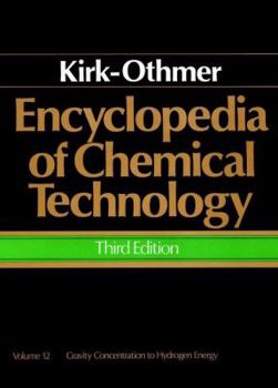 Hardcover Encyclopedia of Chemical Technology, Gravity Concentration to Hydrogen Energy Book