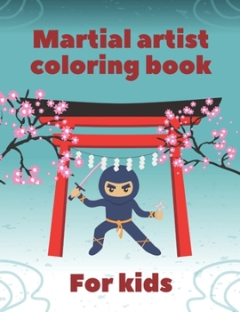 Paperback Martial Artist Coloring Book For Kids: With Cool Big Shapes Book