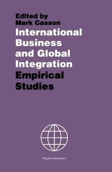 Paperback International Business and Global Integration: Empirical Studies Book