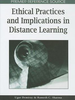 Hardcover Ethical Practices and Implications in Distance Learning Book