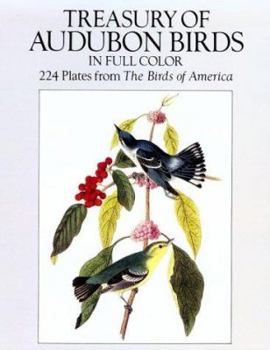 Paperback Treasury of Audubon Birds in Full Color: 224 Plates from the Birds of America Book