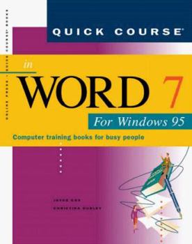 Paperback Q C in Word F/Win 95 -Text Book