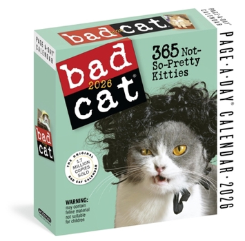 Calendar Bad Cat Page-A-Day(r) Calendar 2026: 365 Not-So-Pretty Kitties Book