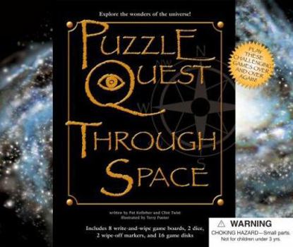 Board book Puzzle Quest Through Space [With 2 Dice and 2 Wipe-Off Markers & 16 Game Disks and 8 Write/Wipe Game Boards] Book